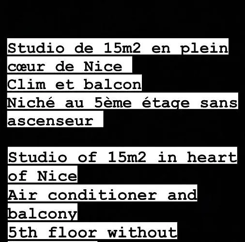 Plein Coeur De 24 24h 7 7j Lejlighed Nice
